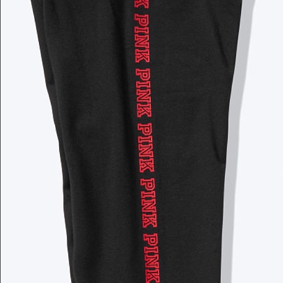 💗VS PINK RED & GOLD FOIL CREW & RED LOGO LEGGINGS - Picture 10 of 13